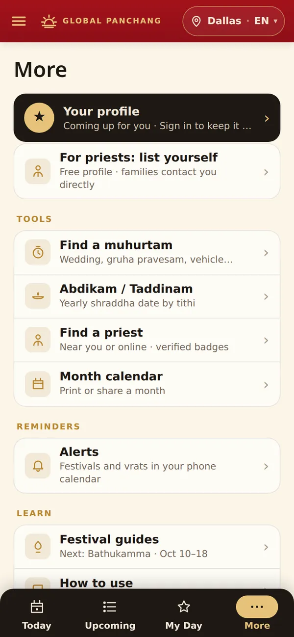 Reminders in your phone calendar