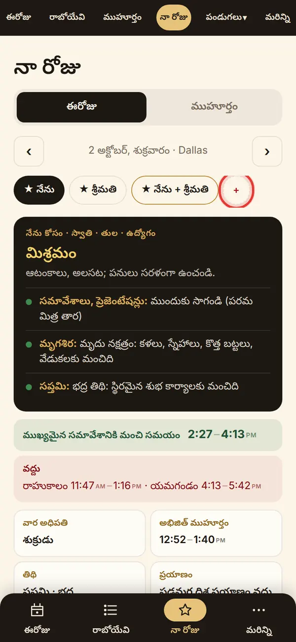 మీ వ్యక్తిగత రోజు
